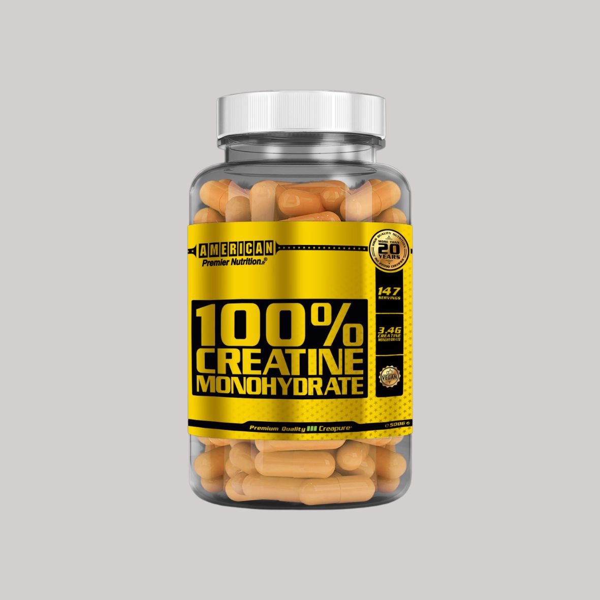 CREATINE MONOHYDRATE Creapure Caps (10x10cm)