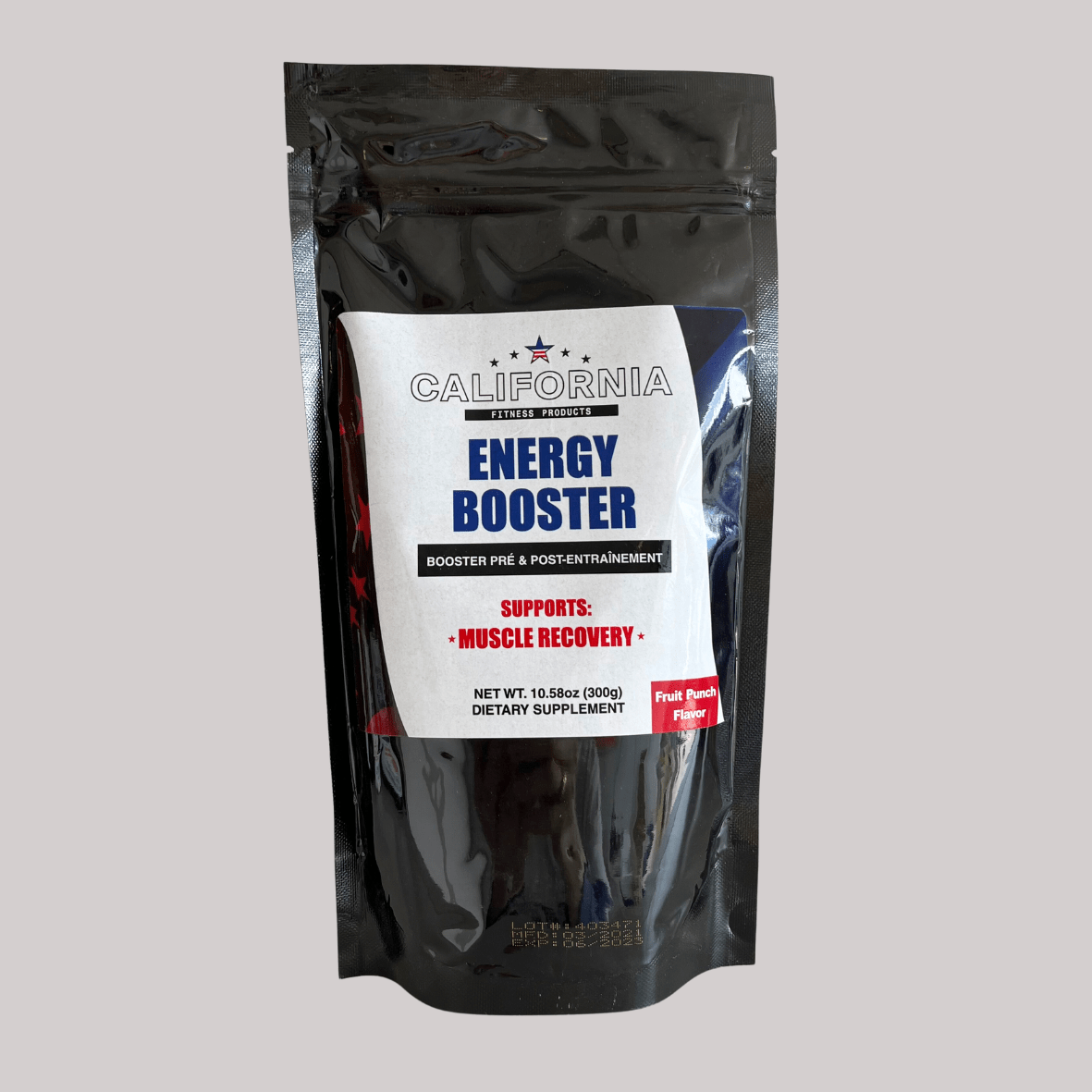 Energy Booster gris 10 × 10 cm