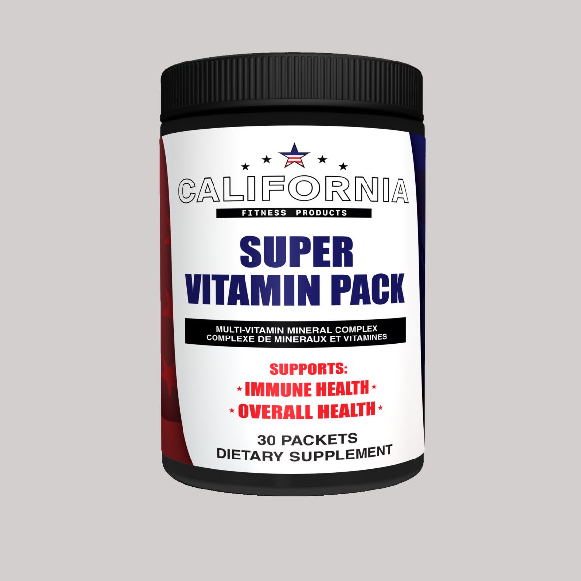Super Vitamin Pack gris 10 × 10 cm