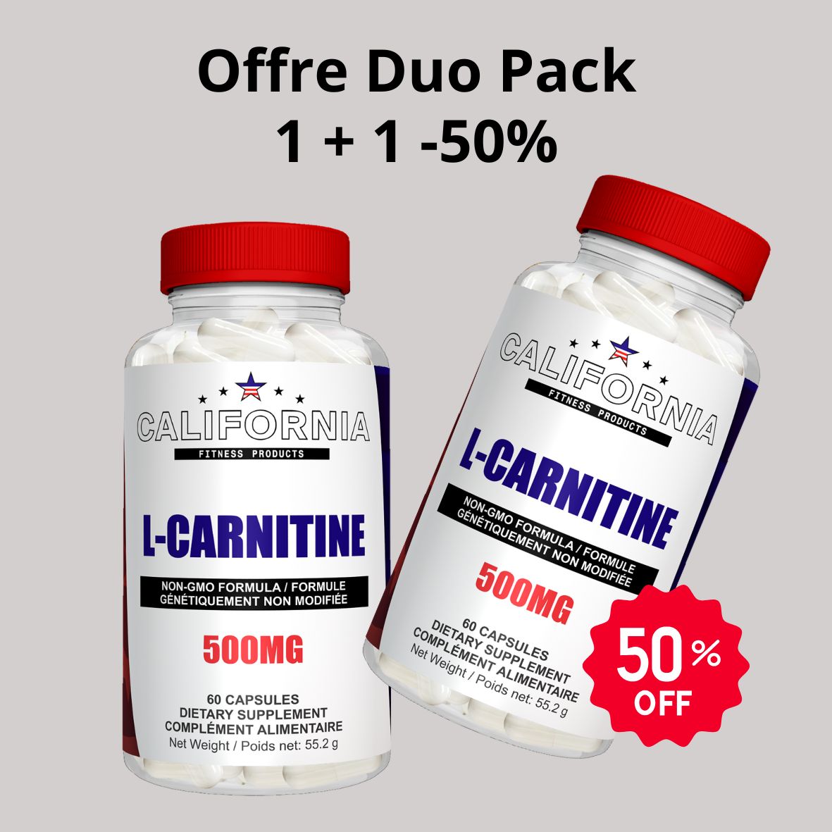 L Carnitine duo pack gray 10 × 10 cm
